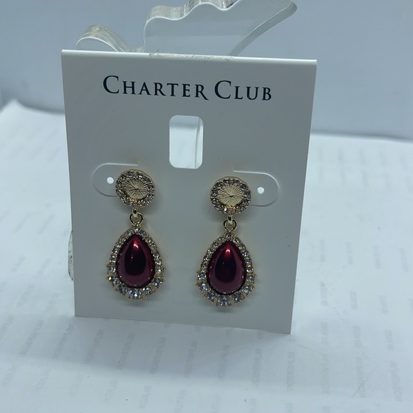 Brand new never worn Charter Club Orbital Earrings - Picture 2 of 6
